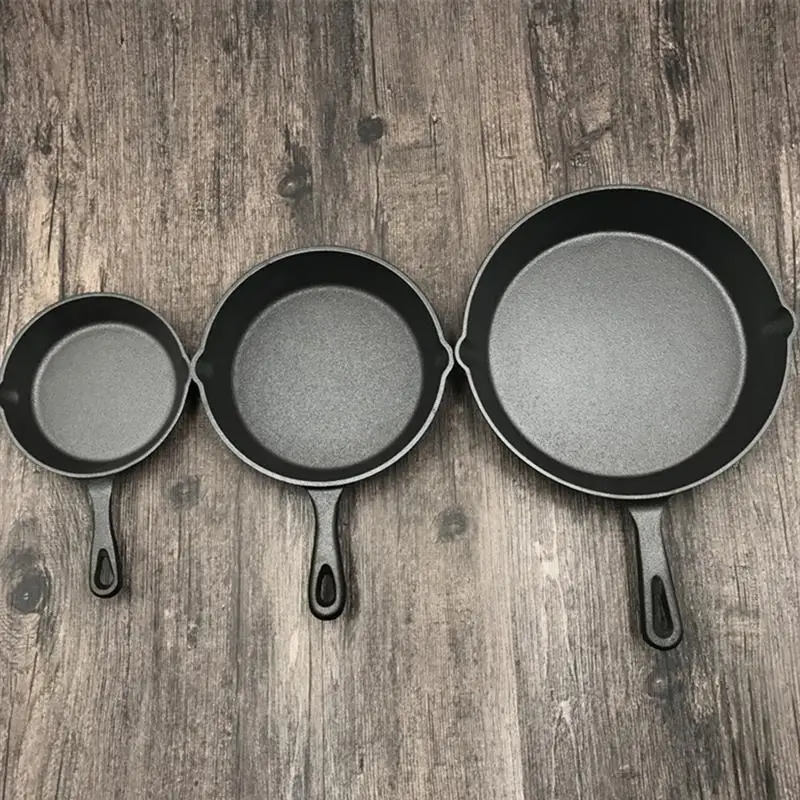 Чугунная сковорода с антипригарным покрытием кастрюля яйцо приготовление