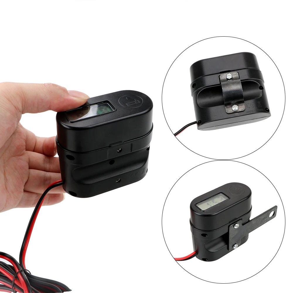 FORAUTO 12 В 24 в двойной USB зарядное устройство для мотоцикла с цифровыми часами мотоцикл USB адаптер зарядное устройство прикуриватель комплект