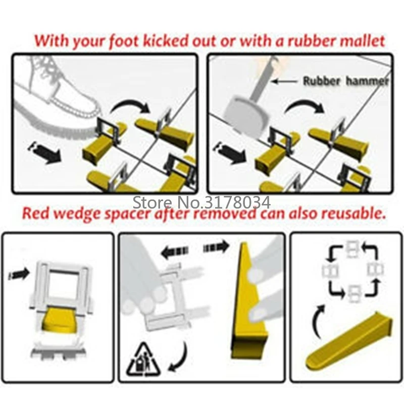 401 шт. 2 мм система выравнивания разделительной плитки инструменты для настила 300