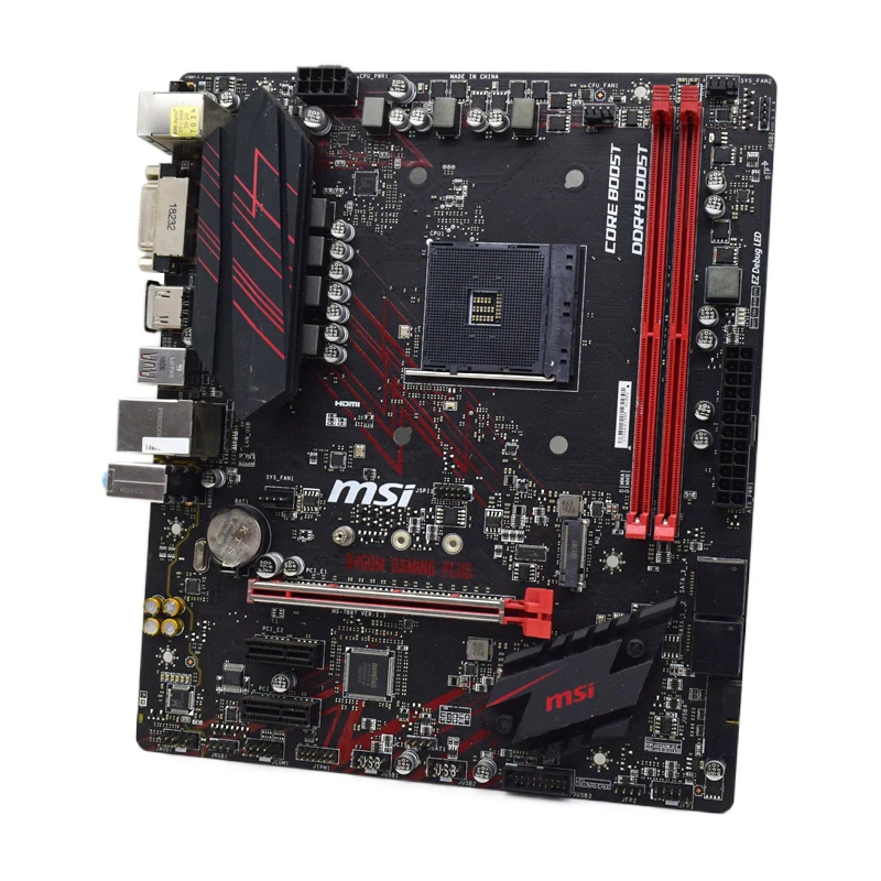 Günstig Für MSI B450M GAMING PLUS Desktop-Motherboard Sockel AM4 DDR4 Für AMD B450 M.2 PCI-E 3,0 450 M Micro ATX Verwendet Original Mainboard