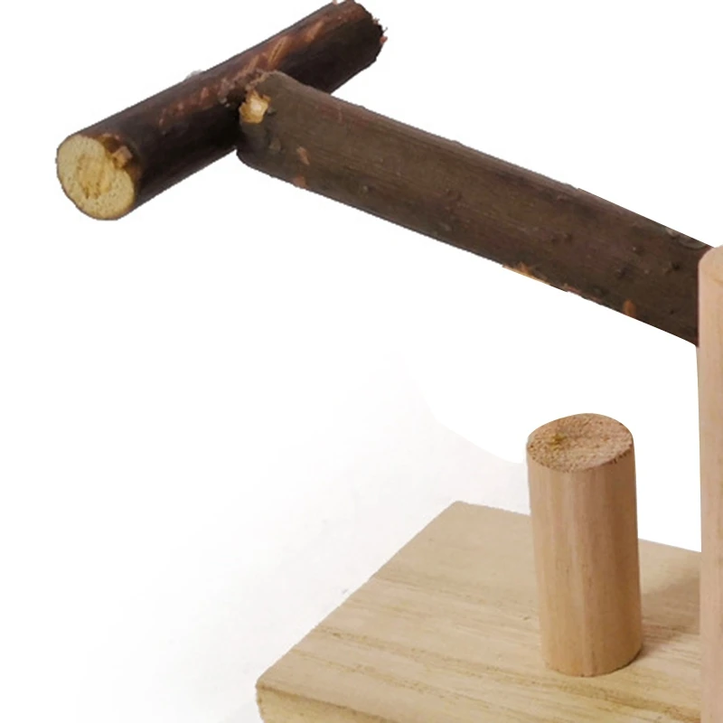 

Wooden Bird Swing Toys Parakeet Perches Trapeze Toy for Conures Parrots Parakeets Cockatiels Pet Supplies