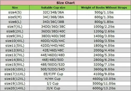 3600g/for Women Fake Breast Silicone Breast Augmentation Form Enhanced Artificial Bra HH Cup