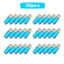 30pcs/lot new usb flash drive 64GB 32GB 16GB 8GB 4GB pen drive pendrive waterproof metal 2.0 u disk memoria stick gift free logo