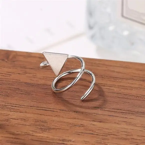 e1499 Korean Fashion Stars love Rotating Earrings Wild Simple Personality Temperament Design Female Net Red | Украшения и