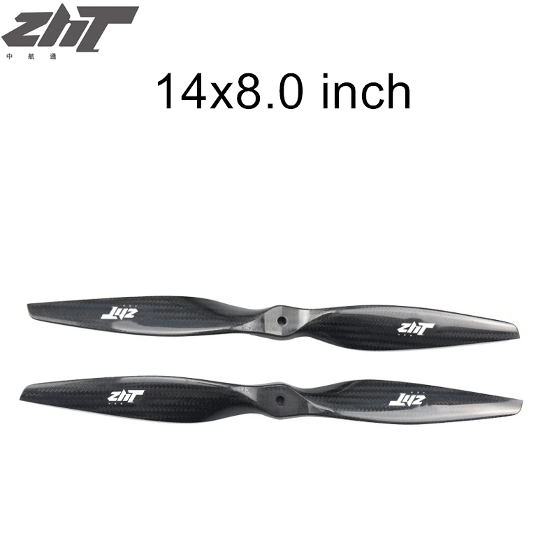 ZHT 1408 Пропеллер из углеродного волокна 14 дюймов глянцевые реквизиты подходят для