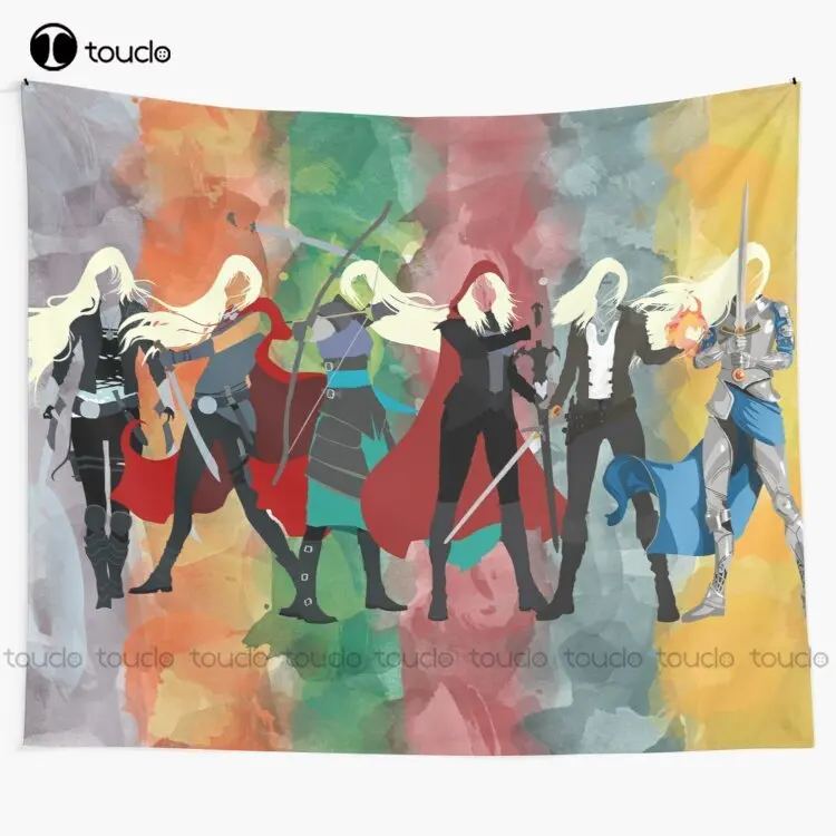 

New Throne Of Glass Series Watercolor Tapestry Party Tapestry Tapestry Wall Hanging For Living Room Bedroom Dorm Room Home Decor