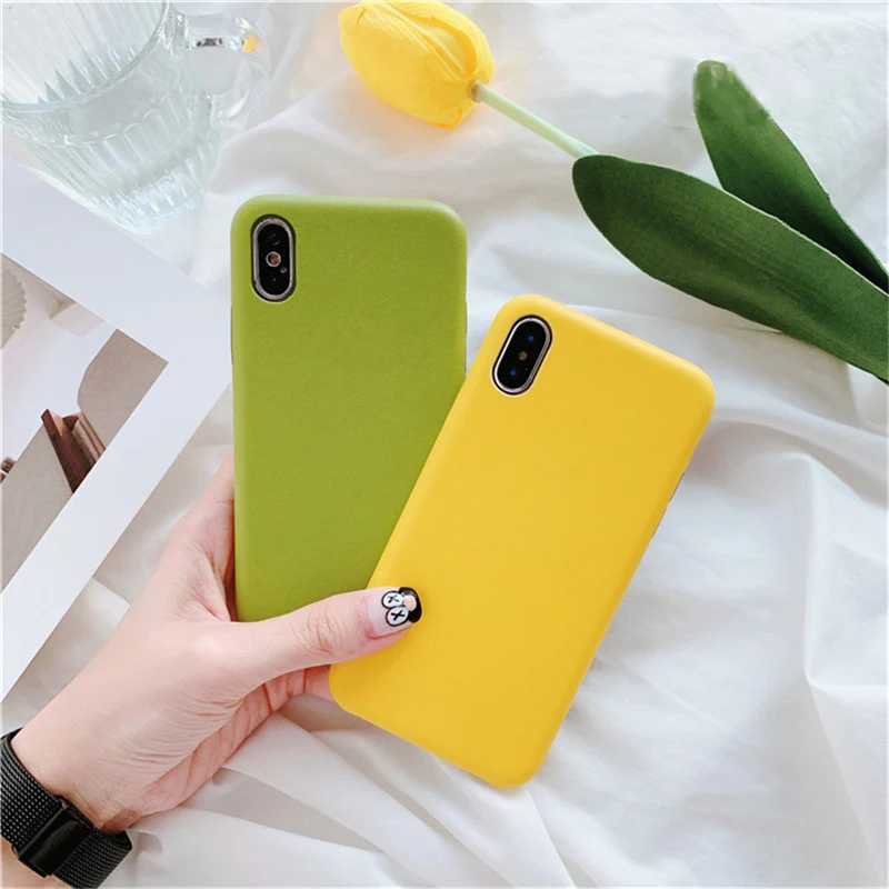 Lovebay матовый однотонный чехол для телефона iPhone X XR Xs Max ультра тонкие простые