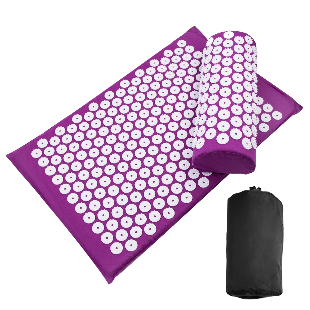 Йога Лотос Спайк Акупрессура подушка набор массажер для спины и тела Акупунктура