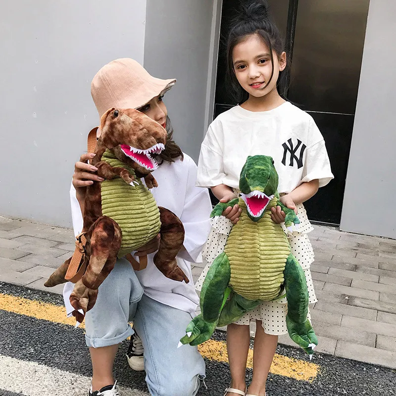 Cute Cartoon Dinosaur Plush Toys Kids Backpack Kindergarten School bag Girls Boys Daypack Mochila Infantil
