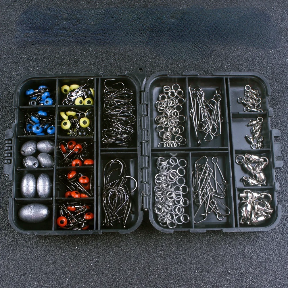 

Fishing Hook/swivel/lead Sinker 257 Pieces of Small Fishing Accessory Set