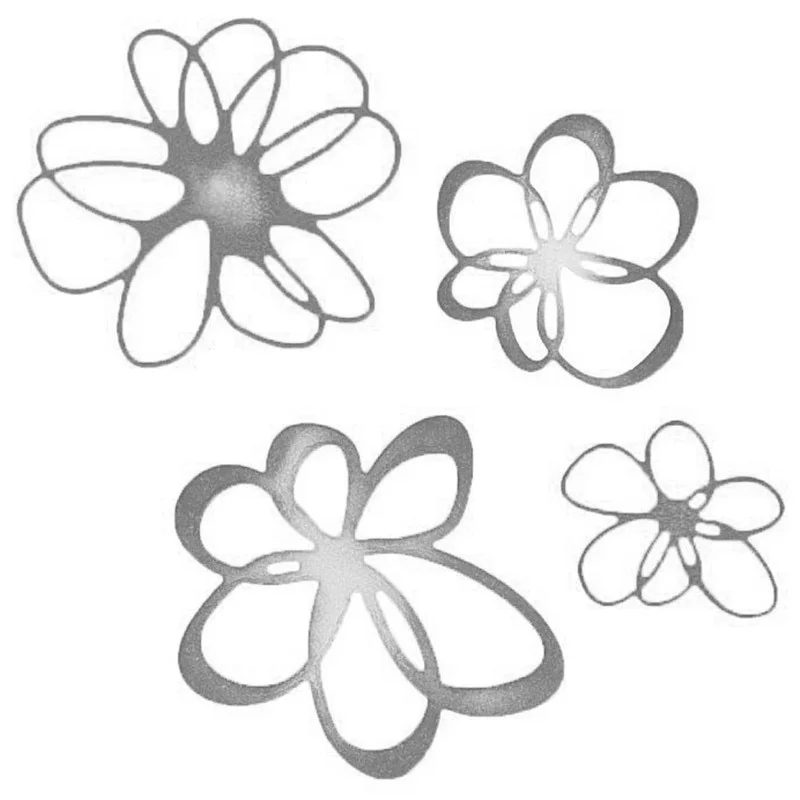 Ремесленный клоун счастливые цветы металлические штампы изготовление открыток