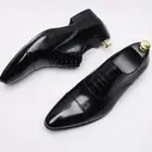 Туфли мужские классические, оксфорды, модная обувь с заостренным носком, на шнуровке, Кожаные Деловые офисные туфли, разные цвета