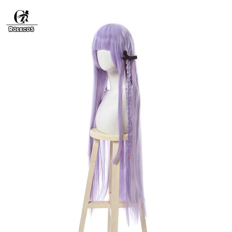 ROLECOS игры Danganronpa Косплэй волос Kirigiri Киоко Для женщин для косплея данганронпа
