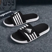 2021 slippers for men summer three stripes shoes home non slip luxury brand sandals slides mens beach shoes man massage slipper