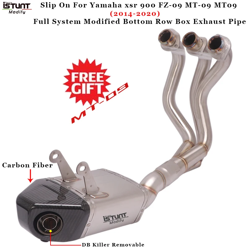 

MT09 Escape полная система нижний ряд выхлопной трубы глушитель переднее звено мотоцикла скольжения на Yamaha xsr 900 FZ-09 MT-09