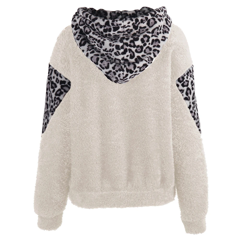 Свитшот флисовый женский осенняя повседневная одежда Para Mujer пэчворк теплый Moletom