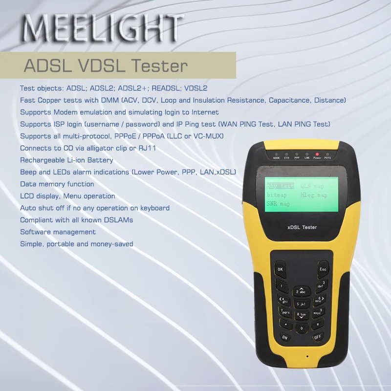 Кабель ST332B VDSL2 для тестирования инструмент установки и обслуживания ADSL ADSL2 + READSL