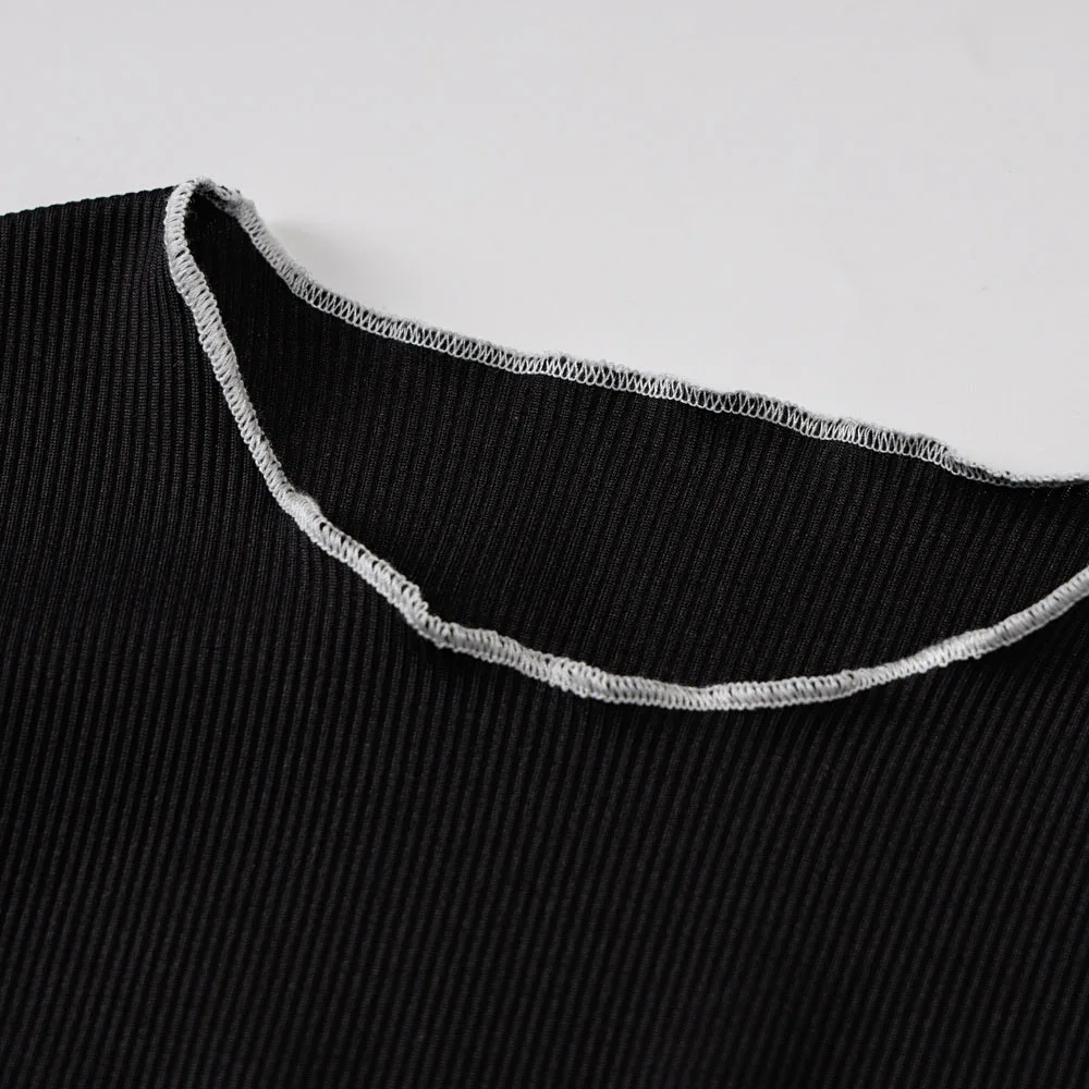 

2021 New Spring Dress Sleeveless Vest Waist Cut Out Dress Fashion Casual Hollow Out Oversize Round Neck