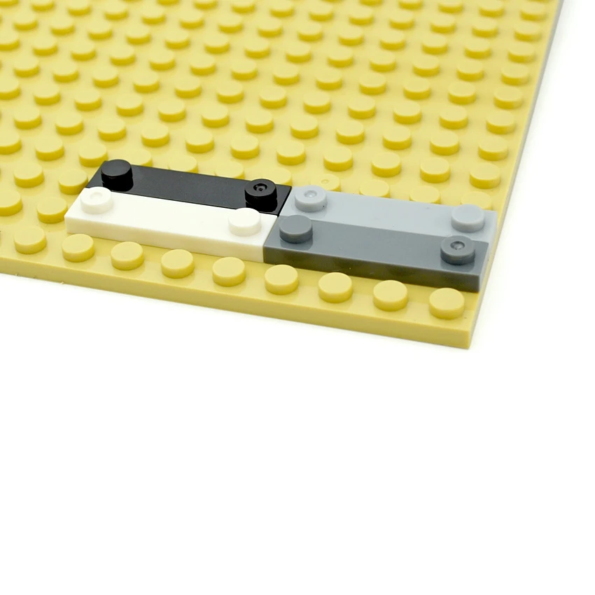 

50pcs Compatible With 92593 Building Blocks Technical MOC Parts Plate Modified 1x4 With 2 Studs Without Groove DIY Bricks