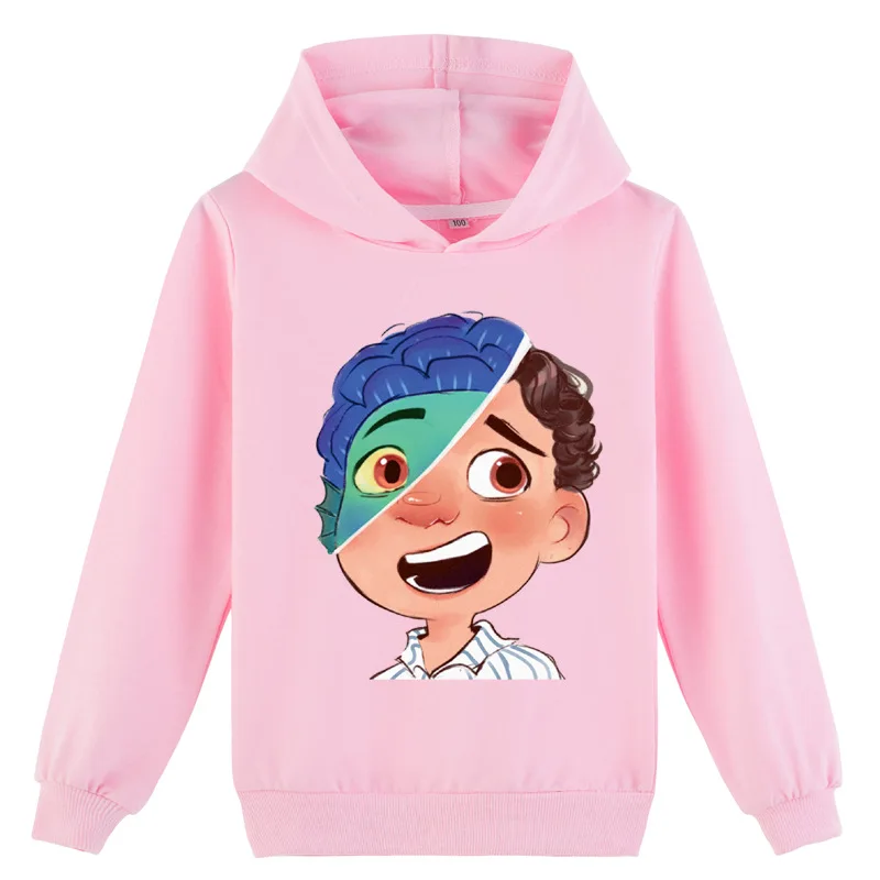 

2-16Y Spring & Autumn Casual Clothes Children Hooded Sweater Kids Boy Luca Print Long Sleeve Hoodie Sweatshirts Teens Girl Tops
