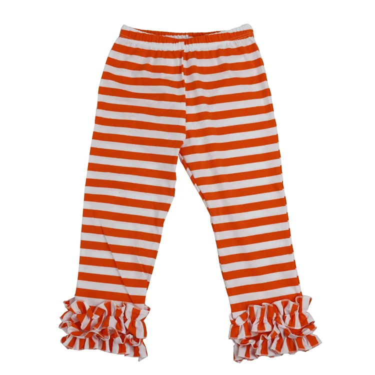 Хлопковые мягкие удобные леггинсы для маленьких девочек штаны в полоску с