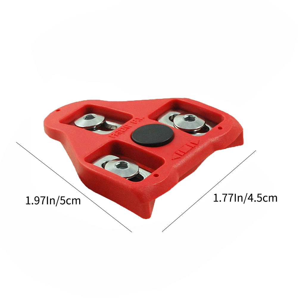 

Bike Shoes Cleats Self-Locking Plate MTB Lock Pedal Lock Riding Shoes Splint Set,Bicycle Premium Cleats Crank Clip SPD 2PCS Red