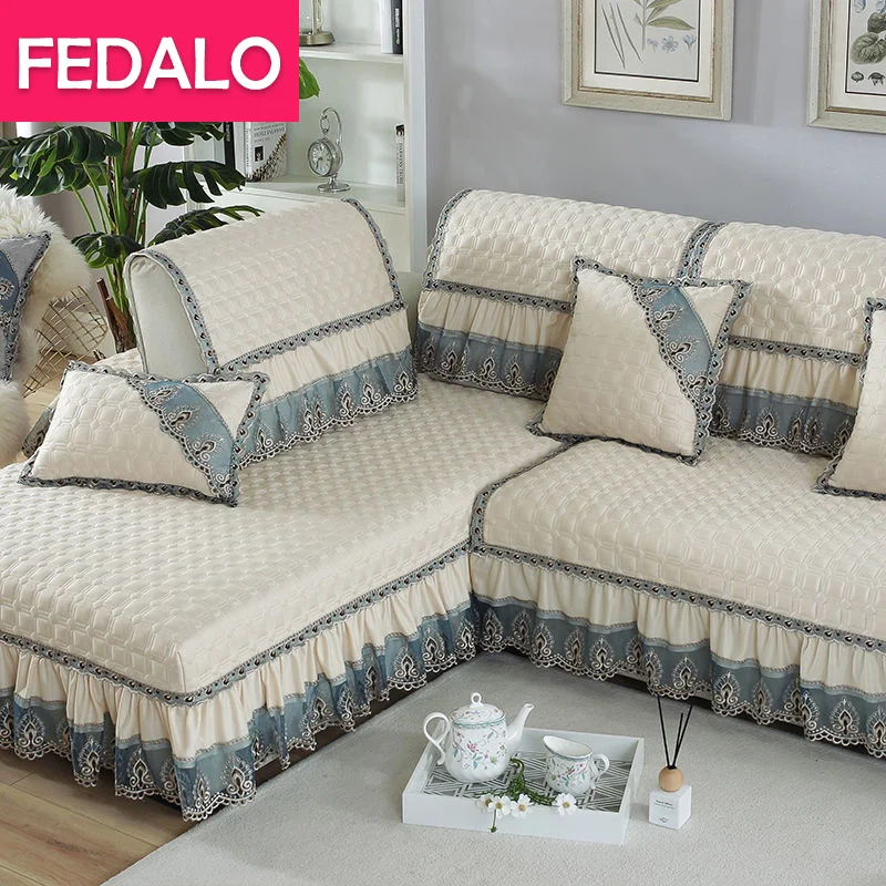 

Sofa cushion, European-style fabric, four seasons, universal thickening, non-slip high-end sofa cover, machine washable