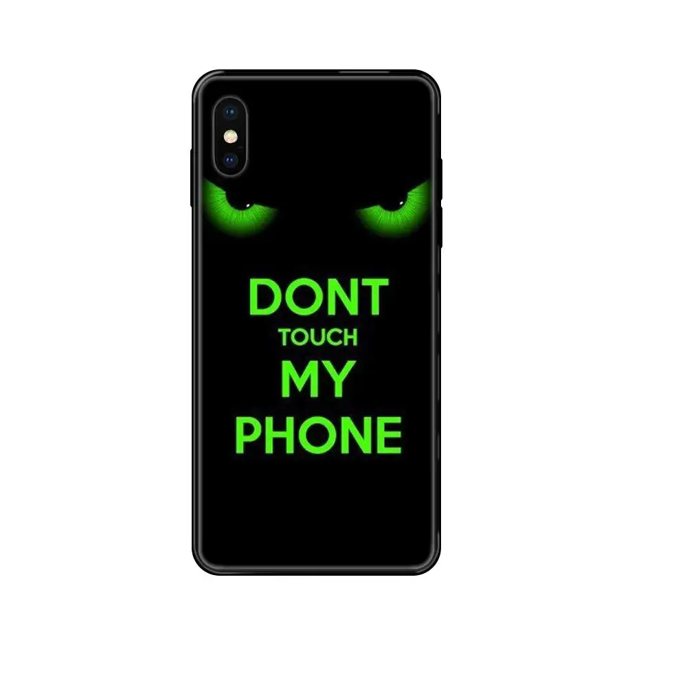 Телефон с рисунком случай для Redmi Примечание 4 5 5A 6 7 8 8T 9 9S Pro Max Note Don't Touch My |