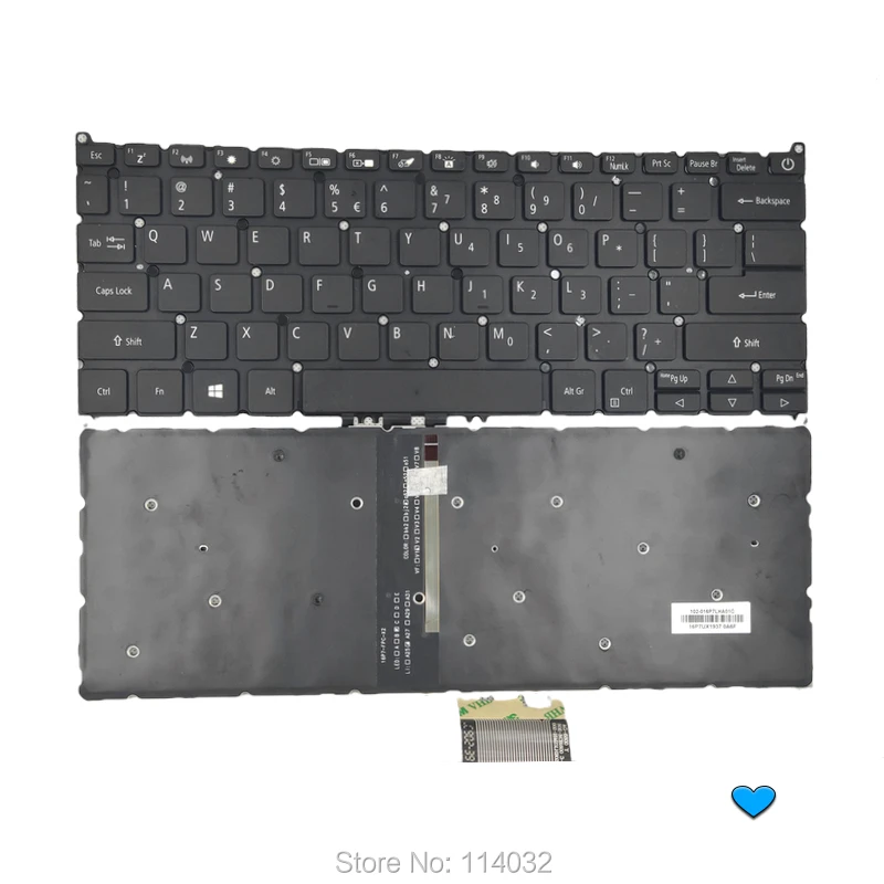 США подсветкой Клавиатура для ноутбука Acer Swift 3 SF314-54 SF314-54G подсветка английская