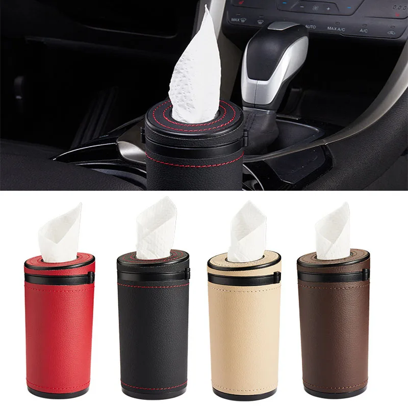 

Creative Car Tissue Box Round Paper Tube General Car Interior Decoration Safety Hammer Tissue Cup