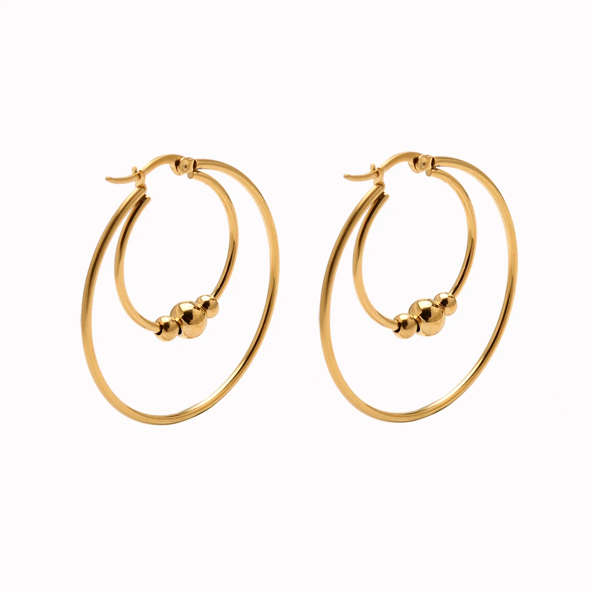 Серьги-подвески из нержавеющей стали женские стильные ювелирные украшения с