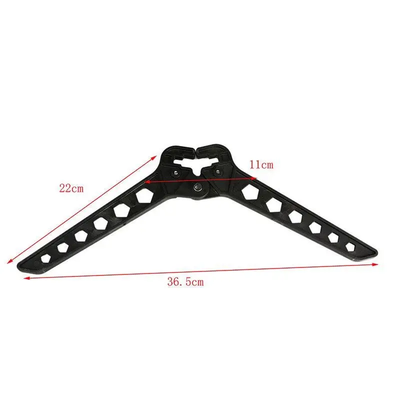 Black Archery Bow Kick Stand Holder Legs For 3D Shooting Range Target Hunting Compound Support Shelf Kickstand | Спорт и развлечения