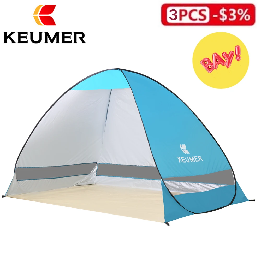 

Automatic Camping Tent Outdoor Hiking Backpacking Tent UV Protection Sun Shade Awning Pop Up Tent Travel Tourist Beach Tents