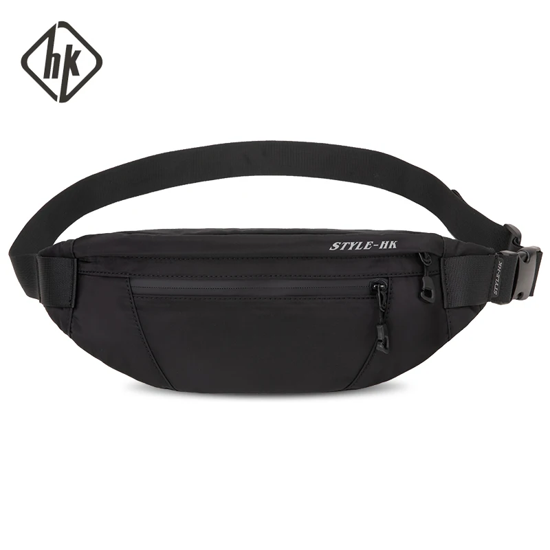 

Hk Man Waist Bag New Fashion Fanny Pack Chest Pack Travel Outdoor Sports Crossbody Bag Casual Male Waterproof Bum Belt Bag