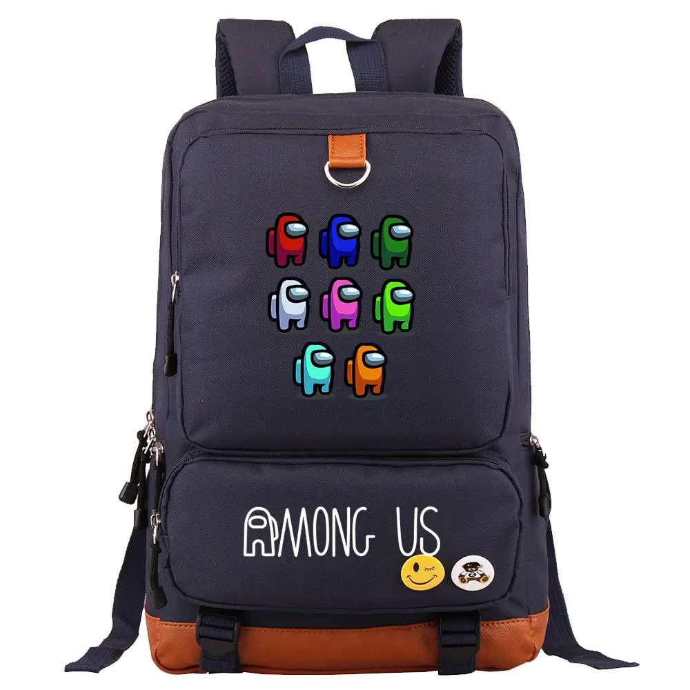 

Pikurb Among Crewmate US Impostor Schoolbag Travel Backpack Notebook Laptop Bag Gift for Kids Students