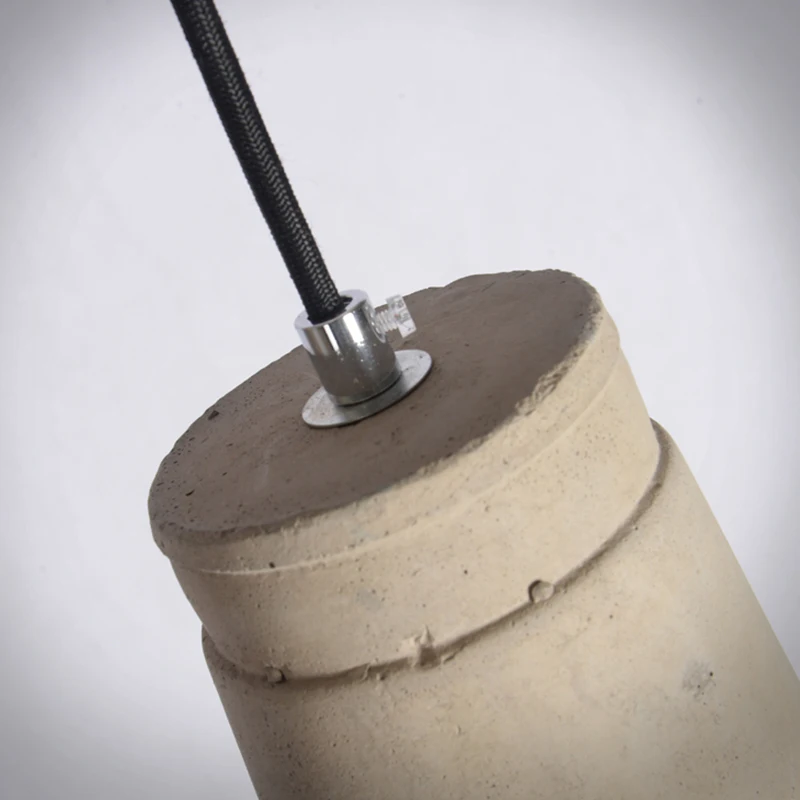 Подвесной светильник из цемента винтажный индустриальный декор для лофта кухни