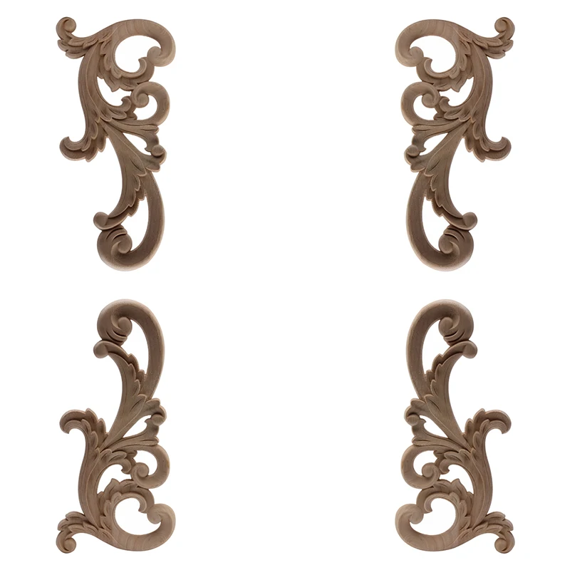 Деревянные молдинги линии резьбы по дереву деревянная аппликация имитация под