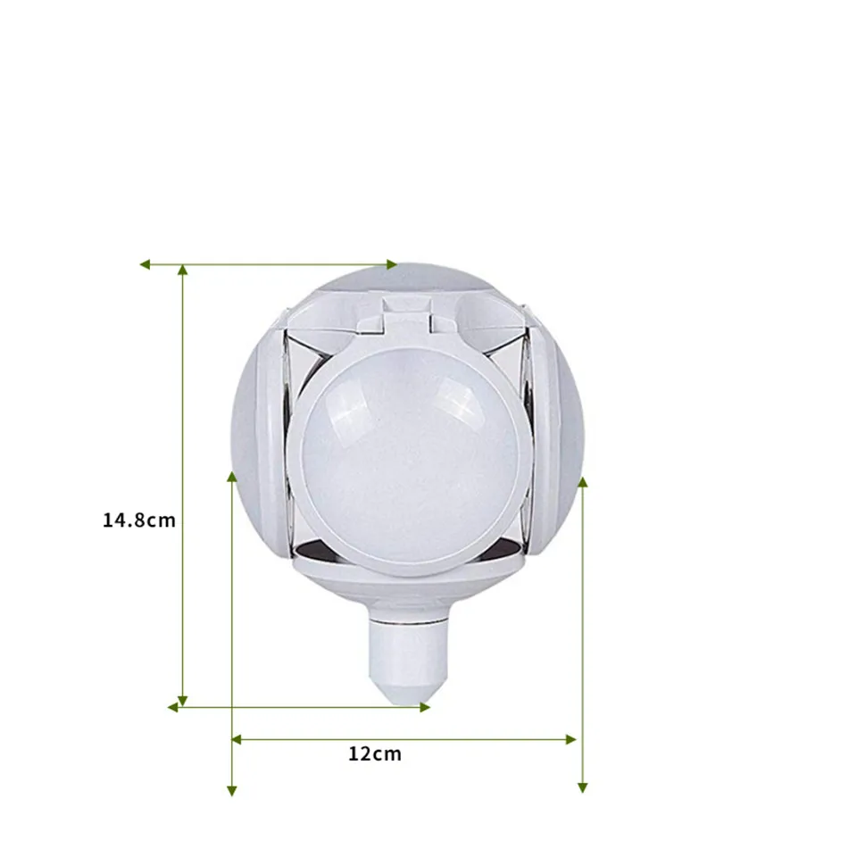 Сверхъяркая светодиодная Складная Лампа E27 40 Вт лампа в виде футбольного НЛО 85 265