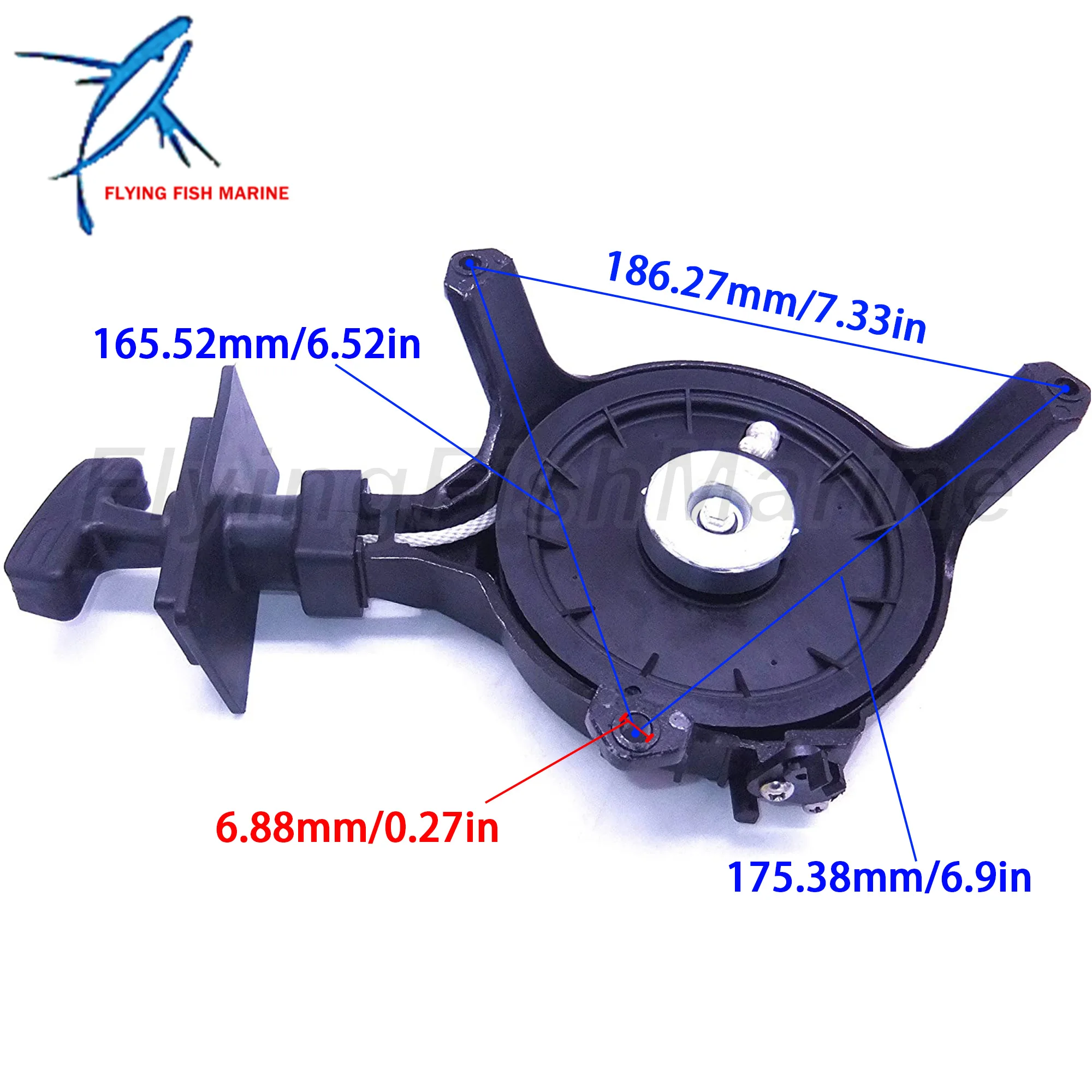 Тяговый стартер Assy для Hangkai 2-тактный 9.8hp 12hp подвесной мотор | Автомобили и