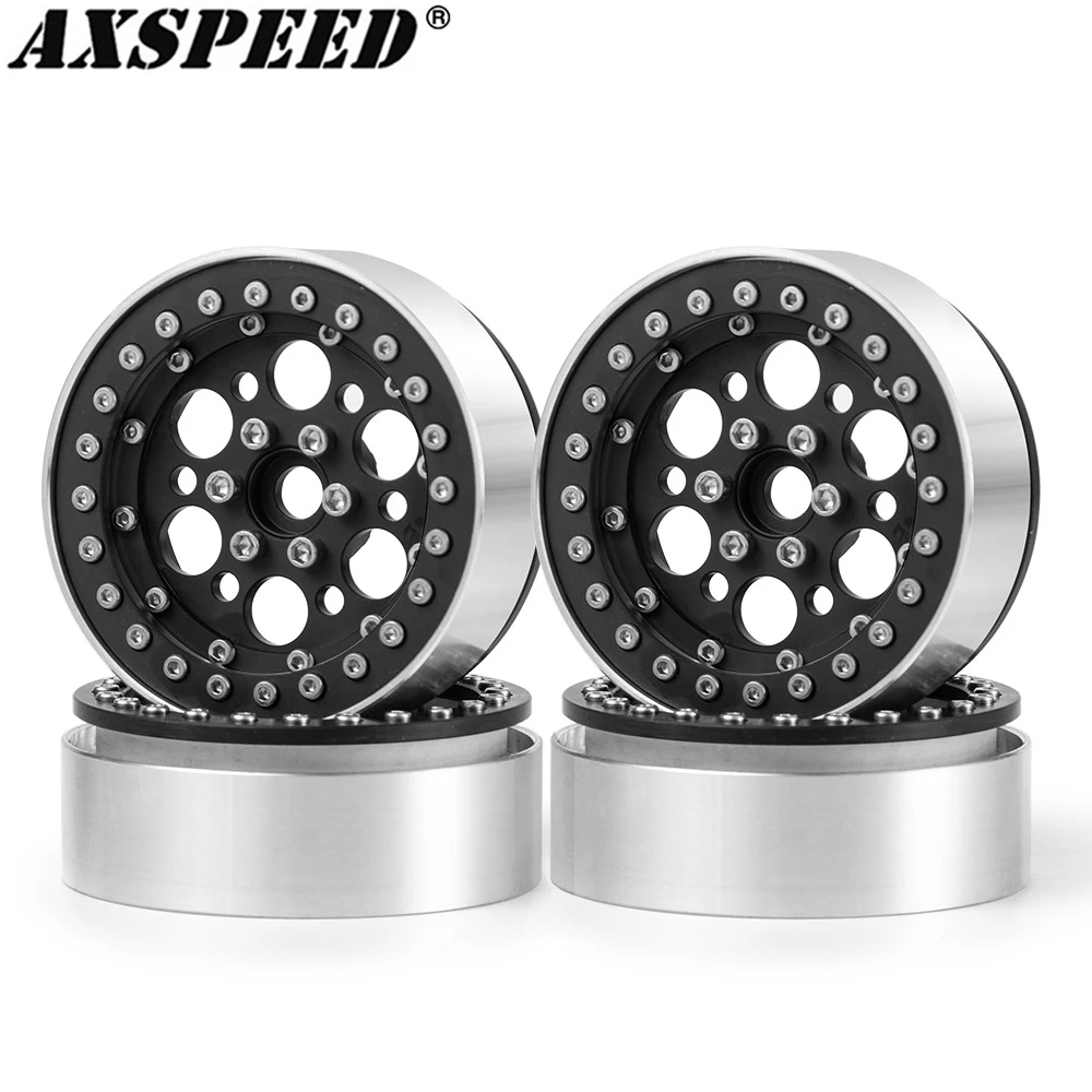 

AXSPEED 2.2 Beadlock Wheel Rims Aluminum Wheel Hubs for 1/10 RC Rock Crawler Axial Wraith 90018 SCX10 CC01 F350 D90 TRX4