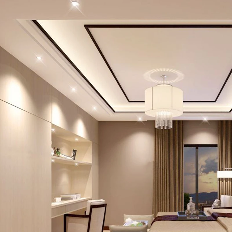 

LEDACE LEDDownlight SMD yeelight 3-18W LED Ceiling Lamp Indoor Lighting 1 lamp has 3 color temperature Warm White Cold White