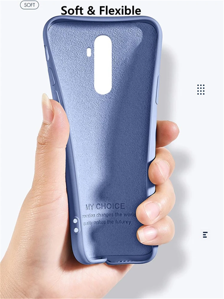 for oppo realme x2 pro case liquid ultra thin silicone shockproof soft case for oppo find x2 pro case cover for oppo a92s a52 free global shipping