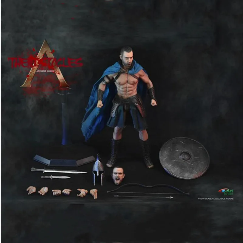 

In Stock BY-ART BY-G02 300 Warriors Ancient Greek General Themistocles with 2 Heads 1/12 Action Full Set Figure Collectible