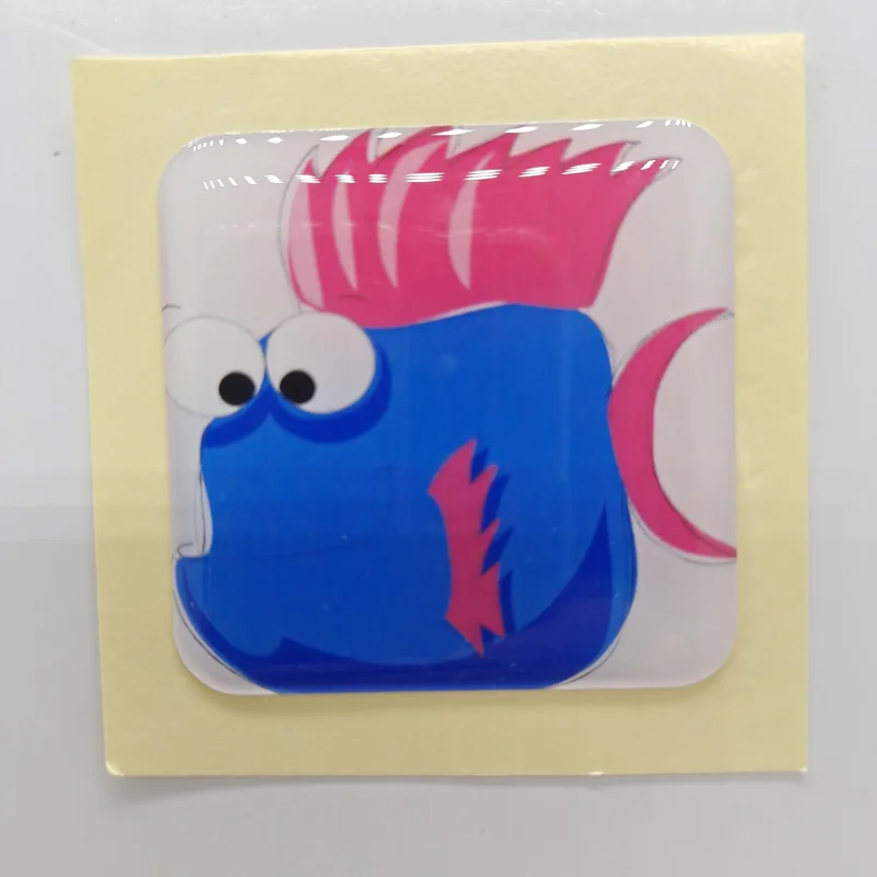 

custom crystal domed gelation sticker with PP PE Synthetic