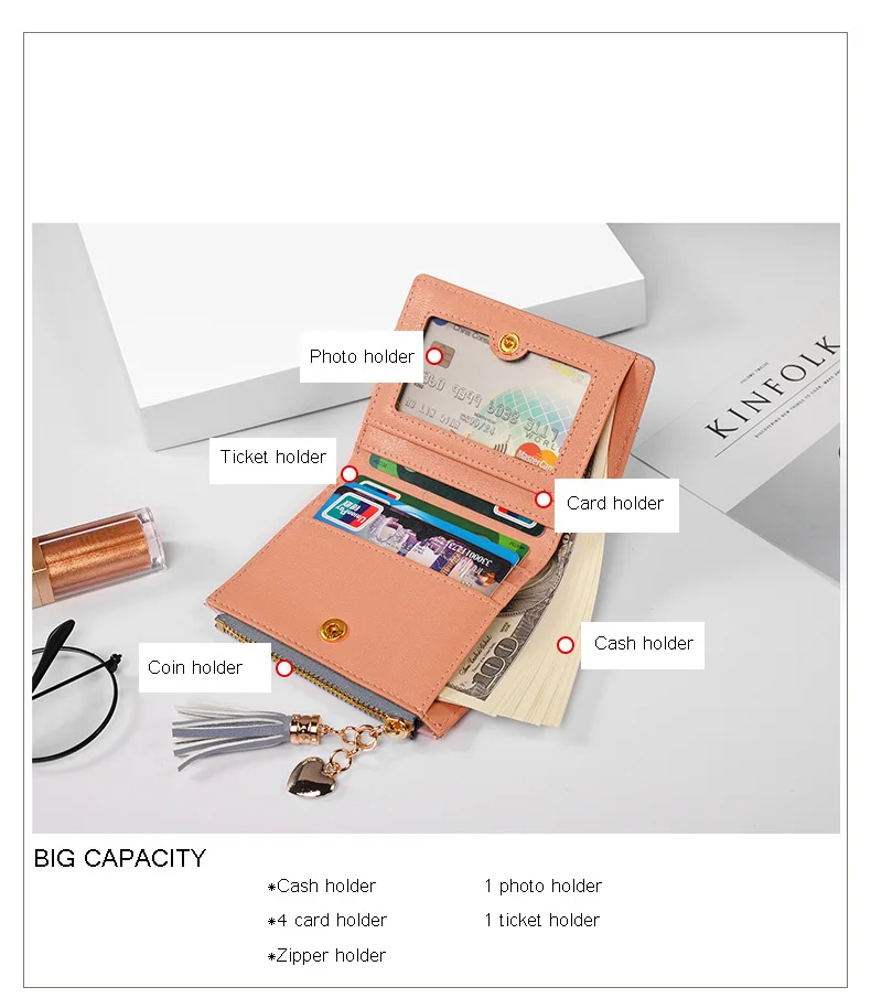 Кожаный маленький кошелек женские роскошные Брендовые мини кошельки женский