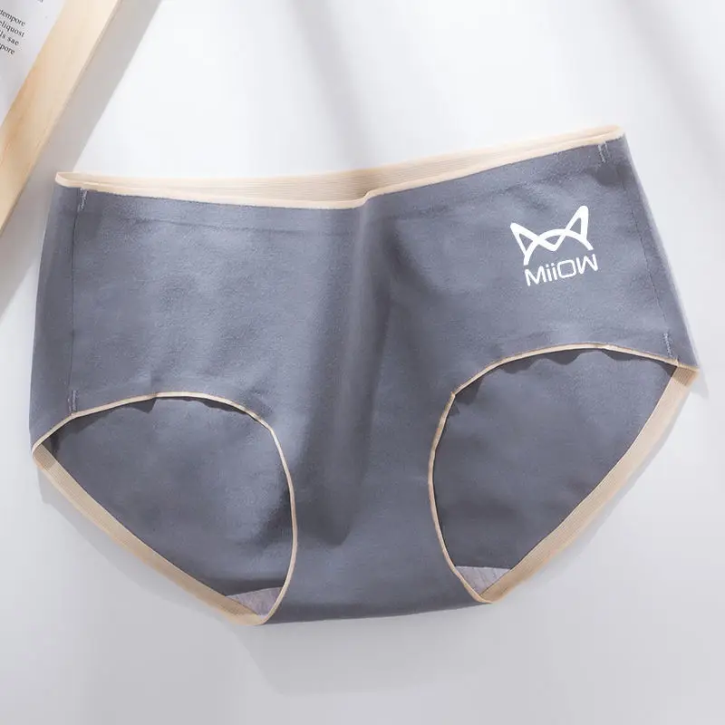 

Brand MiiOW Women's Mid-waist Tummy Underwear Large Size Hip Lift, Fat Burning Postpartum Body Shaping Mid-waist Underwear Women