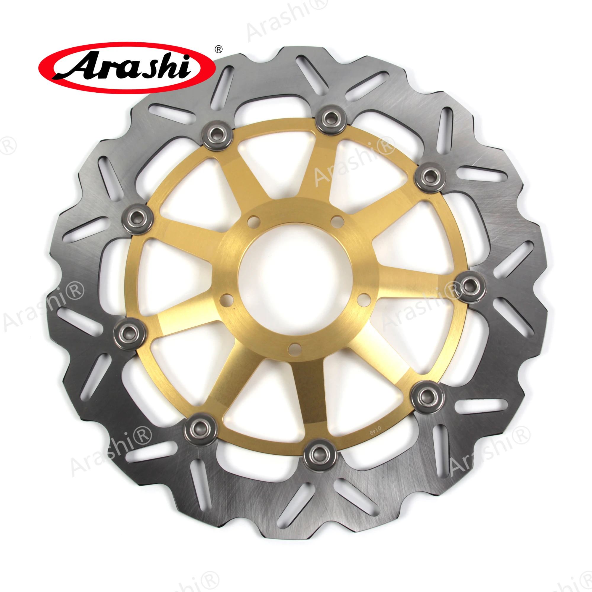 Arashi 1 пара для DUCATI 848 EVO 2011 2013 CNC плавающие передние тормозные диски 850 2012 2013|front brake