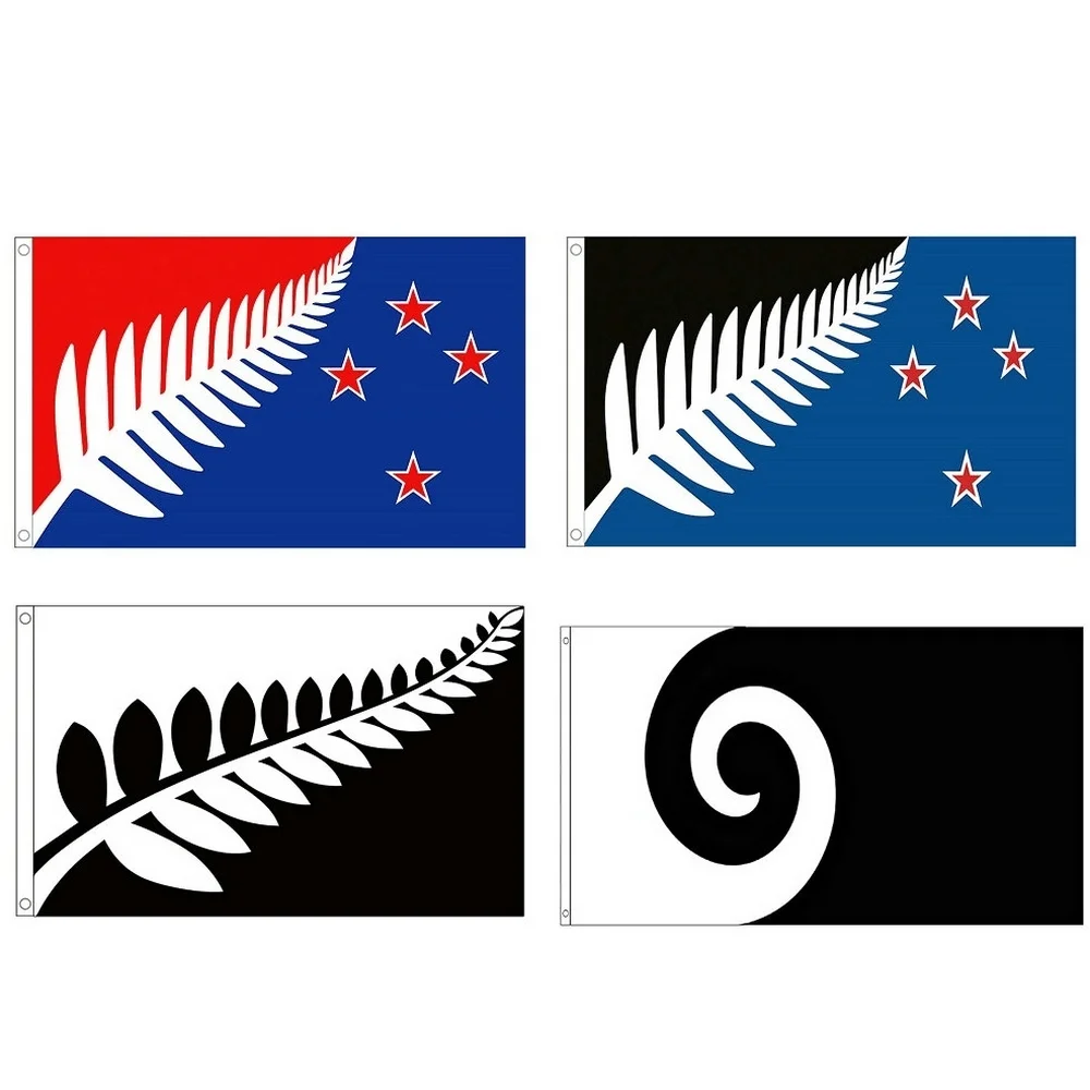 

zwjflagshow 90*150cm NZ New Zealand Flag polyester fabrics hanging flag banner Kyle Lockwood Design For Decoration