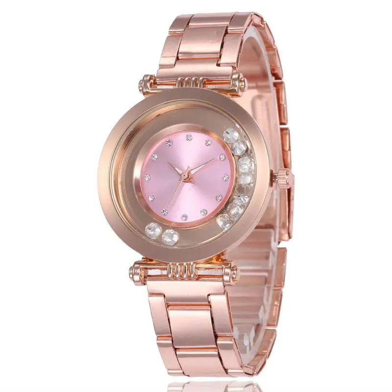 

2020 Hot Sale Shopee Away Hot Style Trill Steel Bead Web Celebrity Women Watch Quartz Wrist Watches Set Auger Female Students