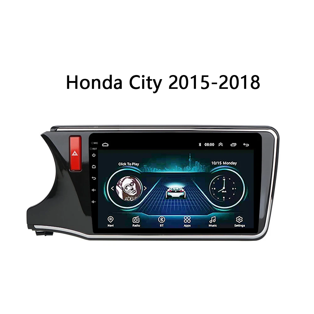 Автомагнитола для Honda CITY 2014 2015 2016 2017 левосторонний мультимедийный dvd-плеер Android 8 1